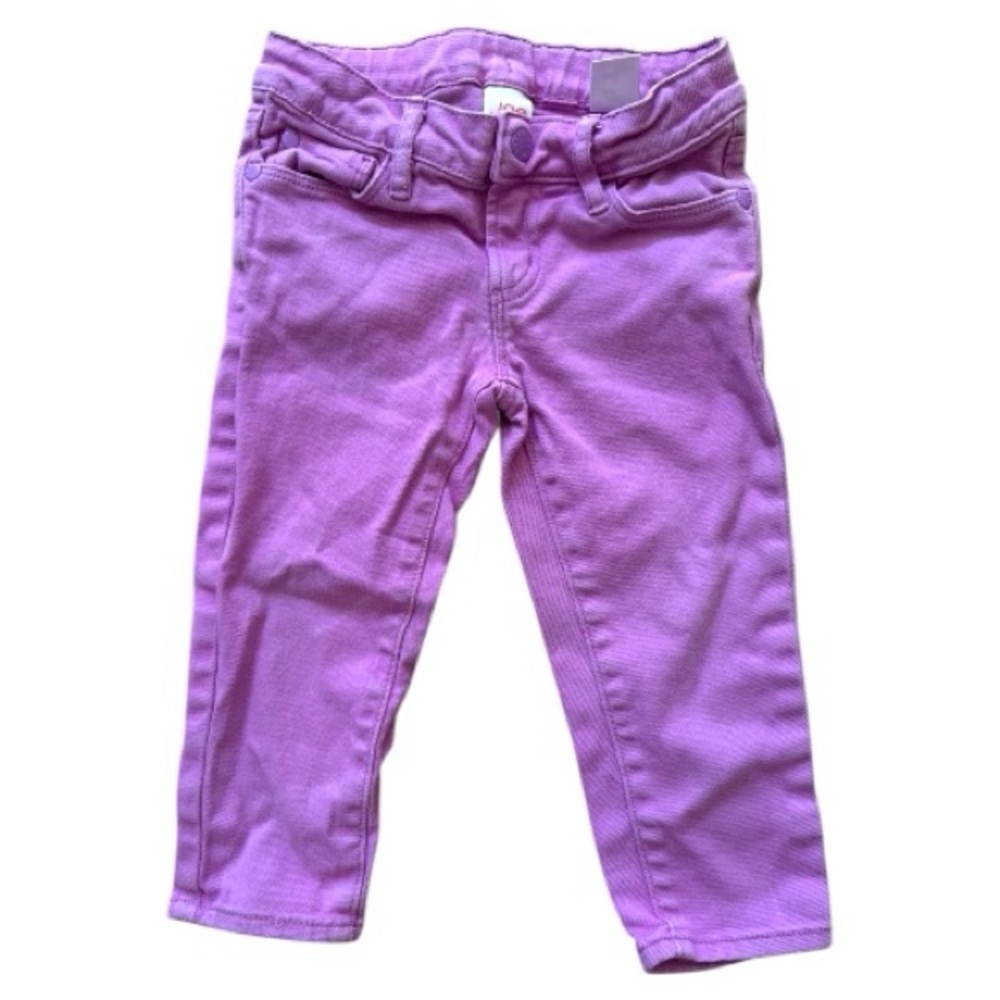 Joe Fresh Purple Slim Denim Cropped Jeans- Size 4T
